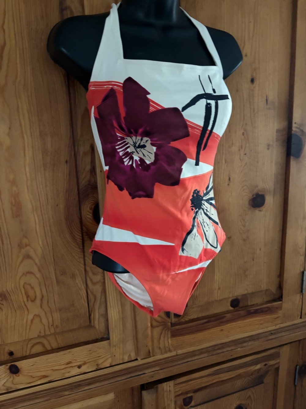 Vintage 80s / 90s abstract print Gottex Swimsuit Sz 12 M / L